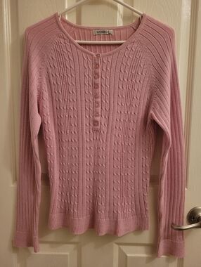 Pink 100% Cotton Light Sweater
